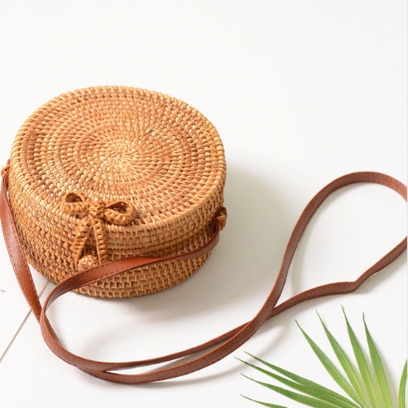 Handbags - NWOT Rattan Woven Wicker Purse!!